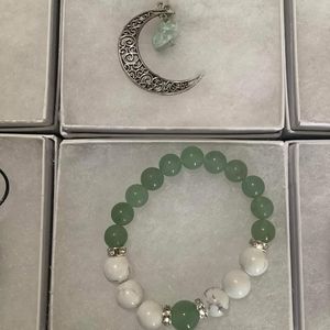 🍀 Aventurine Gemstone Necklace/Bracelet Set 🍀